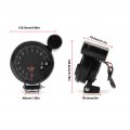 12v 5in Car Tachometer With Led Shift Light 7 Color Display 11 Rpm Clear Lens Installation Package For 4 6 8 Cylinder Vehicles