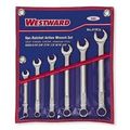 Westward 4yr28 Metric Combo Wrench Set 6 Pc 