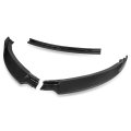 Auto Dynasty 3pcs Stp-style Car Front Bumper Lip Spoiler Splitter Body Kit Compatible With Tesla Model S 2012-2016 Matte Black