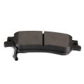Rear D1352 Semi-metal 4pcs W Hardware Disc Brake Pad Set 