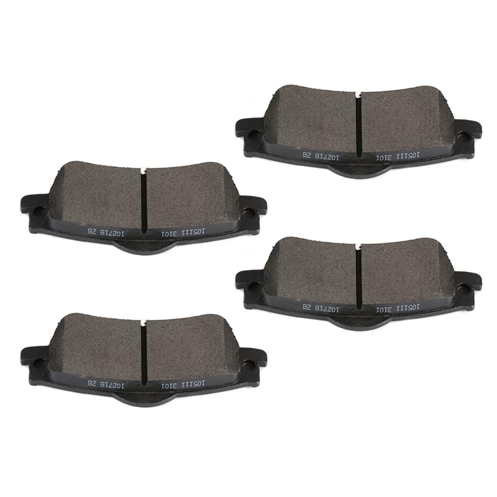 Rear D1352 Semi-metal 4pcs W Hardware Disc Brake Pad Set