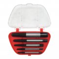 Nghtmre 5pcs Screw Extractor Easy Out Set Drill Bits Guide Broken Damaged Bolt Remover Tools Kit 3-9mm 