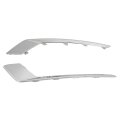 Hecasa Fog Light Moldings For 2017-2018d Fusion Front Bumper Driving Lamp Trim Frame Lh Rh Silvery Replacement For 