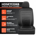 Bdk Carxs Freshmesh Car Seat Covers Full Set With Charcoal Accent A Mesh Front Split Bench Back Protector Interior For Auto