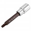 Uxcell 1 2 Drive X T40 Torx Bit Socket S2 Steel Bits Cr-v Sockets 4 Length Use With Ratchet Wrench Slide Bar Extension Rod