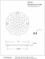 Westbrass 4 O D Sold Brass Shower Strainer Cover Matte Black D3192-62