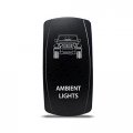 Ch4x4 Rocker Switch Ambient Lights Symbol Blue Led