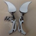 Motor Alloy Teardrop Flame Custom Mirror Suzuki Gsxr600 750 1000 1100 Hayabusa