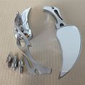 Motor Alloy Teardrop Flame Custom Mirror Suzuki Gsxr600 750 1000 1100 Hayabusa