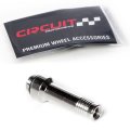Circuit Performance Chrome Bolt-in Flush Mount Valve Stem Air Filler Tube 1 Piece