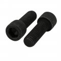 Uxcella 5pcs M12x35mm 12 9 Grade Hex Socket Cap Left Hand Thread Screw Bolt Black