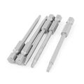 Uxcell 1 4 Inch Shank 2 5mm Tip 75mm Long Hex Magnetic Screwdriver Bits 5pcs