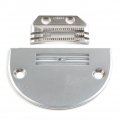 Lirun 147150 149057 Needle Plate Set Feed Dog Industrial Single Steel Silver For Singer Brother Juki Tacsew Artisan Yamata