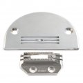 Lirun 147150 149057 Needle Plate Set Feed Dog Industrial Single Steel Silver For Singer Brother Juki Tacsew Artisan Yamata