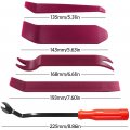 Tdpro Set Of 5 Pcs Auto Trim Removal No-scratch Pry Tool Kit For Car Door Clip Panel Audio Dashboard Dismantle