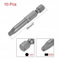 Uxcell 1 4-inch Hex Shank 50mm Length Square Head Sq3 Magnetic Screw Driver S2 Screwdriver Bits 10pcs
