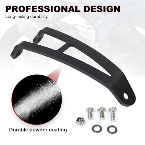 Exhaust Hanger Brackets For Gsx R600 And R750 2008 2010 Cnc Aluminum Motorcycle Support Black Powder Coated Replacement