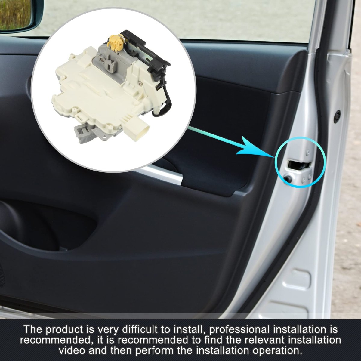 Door Lock Actuator Rear Left Side For Seat Leon 1p1 2005-2012 Hatchback 1p0839015 Plastic Metal White