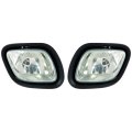 Freightliner Cascadia Fog Light Assembly Pair 2008 To 2012 With Daytime Running For Fl2592103 A06-51909-000 Driver And 