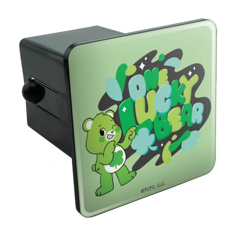 Care Bears Unlock The Magic One Lucky Bear Tow Trailer Hitch Cover Plug For 2 In Receivers Heavy Duty Black Abs Plastic With Uv