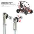 Steel Alloy Long Short Tie Rod Kit With End Replacement For Yerf Dog Go Kart Enhances Steering Sensitivity