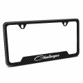 Ipick Image For Dodge Challenger Classic Black Carbon Fiber Texture Abs Plastic 50 States License Plate Frame