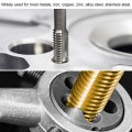 Uxcell 3pcs Tap And Die Set 1 2-20 Unf Thread Roundpinging Tool Tap Kit For Nut Screw Bolt Thread Repair