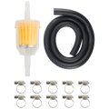 Electric Fuel Pump Kit Universal For Carburetor Lawn Mower Transfer Gas Diesel Include Filters 10pcs Hose Clamp 2 5-4psi Hepa 2