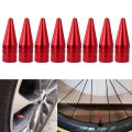 8pcs Red Spiked Valve Caps 1 25 Long Tire Stem Suitable For Cars Bikes And Motorcycles 