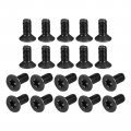 Uxcell M4-0 7x10mm Flat Head Torx Anti Theft Machine Screws 20pcs 10 9 Grade Alloy Steel Drive Countersunk Full Thread Black