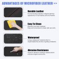X Autohaux Car Center Console Lid Armrest Seat Box Cover Protector Replacement Microfiber Leather For Toyota Camry 2007-2011