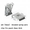 Topteng 50x Fairing Clips M6 6mm Bodywork Panel Spire Clip Motorcycle Speed U Nut For Universal Motorcycles Motorbikes Scooters