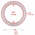 Caltric Clutch Friction Steel Plates Compatible With Honda Crf250r 2008-2019