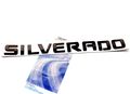 Yoaoo 2x Oem Black Silverado Nameplate Letter Alloy Emblems Badge 2011-2015 Original Chevrolet Glossy