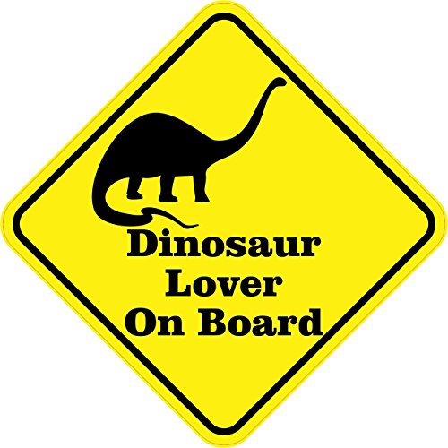 5in X Dinosaur Lover On Board Bumper Magnet By Stickertalk