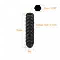 Uxcell Ball Point Set Screws 5pcs M4 X 16mm High Carbon Steel Metric Spring Hex Socket Grub Screw