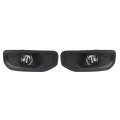 Hecasa Fog Light For 2019-2024 Dodge Ram 1500 68274668ab 68274668aa Ch1061119 Ch2592152 Front Bumper Lamp Cover Trim Bracket