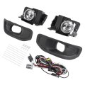 Hecasa Fog Light For 2019-2024 Dodge Ram 1500 68274668ab 68274668aa Ch1061119 Ch2592152 Front Bumper Lamp Cover Trim Bracket