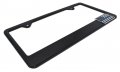 3d Modern Police Flag Black Metal License Plate Frame
