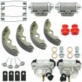 M Mati Front Brake Wheel Cylinders Adjusters Shoes For Honda Fourtrax 300 Trx300 2x4 1993-2000 Left Right 45340-hc4-000