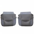 Driver And Passenger Bottom Seat Covers Cloth Replacement Gray For Nissan Frontier 2005-2019 