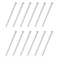 40pcs Fence Deck Nails 4 Inch 304 Stainless Steel Spiral Nail Shank Spikes For House Floor Repairing Wall Woodworking Silver 