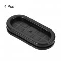 Uxcell Rubber Grommets Oval Double-sided Mount Size 45 X 20 Mm For Wire Protection 4pcs