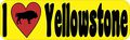 10in X 3in I Love Yellowstone Magnet Magnetic Car Truck Bumper Magnets By Stickertalk 