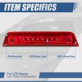 Auto Dynasty Full Led Red Housing Third 3rd Tail Brake Light Rear Center High Mount Stop Lamp Compatible With Dodge Journey