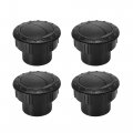 X Autohaux 4pcs Round Ac Air Outlet Vent Louvered Dashboard Electroplate Knob For Rv Bus Boat Yacht Caravan 60mm 