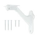 White Handrail Bracket 3 Inch Heavy Duty Stair Railing Brackets Support Banister Hardware For Home Office Indoor Outdoor 