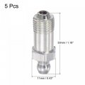 Uxcell Steel Straight Grease Fitting M10 X 1mm Thread Hydraulic Accessories 5pcs