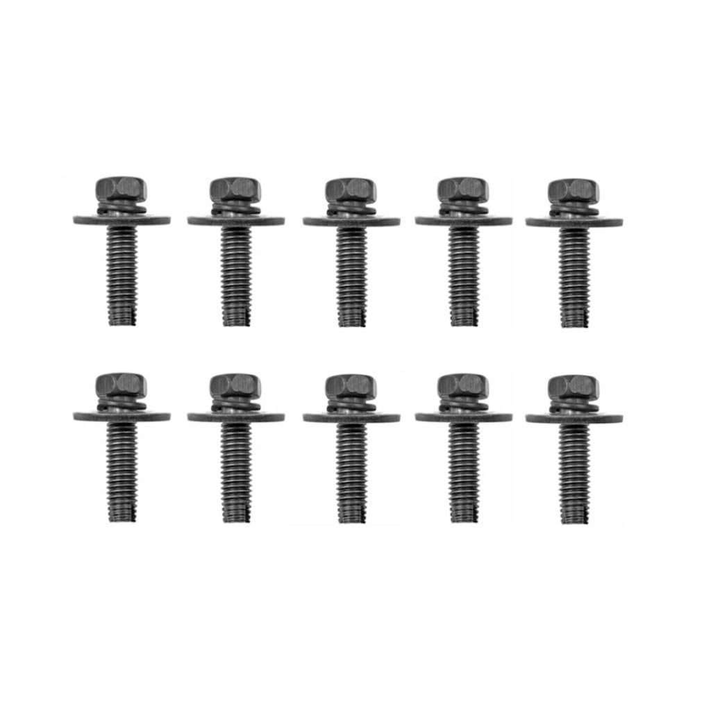 Engine Splash Shield Retainer Steel Gray 1 38 In Fastener Length 10 Pieces Replacement For 90119-08763