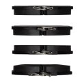 Front Ceramic Brake Pads For Ford Thunderbird 1996 1997 Alx-pau-df-1552-0598-00-cla1 2 90 Inner Height And 4 88 In Pad Width